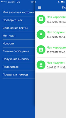 Возможности мобильного приложения ФНС