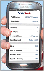 Spectech RFID kanban system