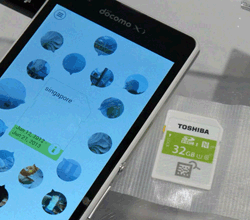 Флэш-карта Toshiba  с NFC